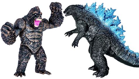 TwCare Set Of 2 Godzilla Vs King Kong Action Figures Movable Joints