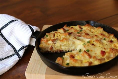 Bacon Egg And Cheese Skillet Strata Tina S Chic Corner