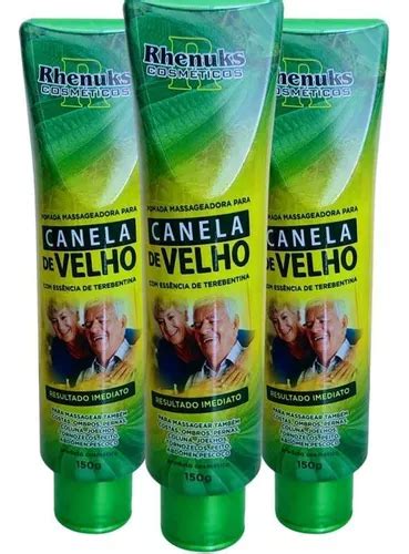 Kit 3 Pomada Canela De Velho Alivio Joelho Coluna Perna 150g MercadoLivre