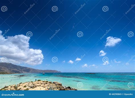 Pink Sand Beach of Elafonissi Stock Image - Image of seascape, pink ...