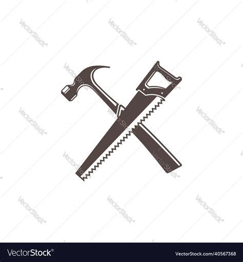 Carpenter Symbol Royalty Free Vector Image Vectorstock