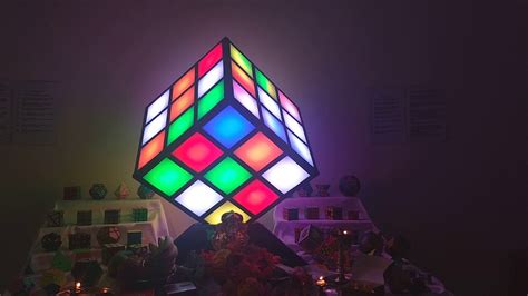 Led Rubiks Cube Theme Decoration Youtube