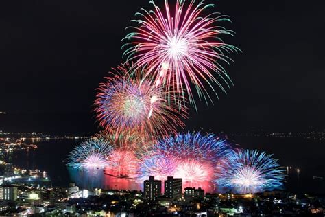 諏訪湖新作花火大会の絶景｜zekkei Japan Fireworks Vacation Summer Vacation