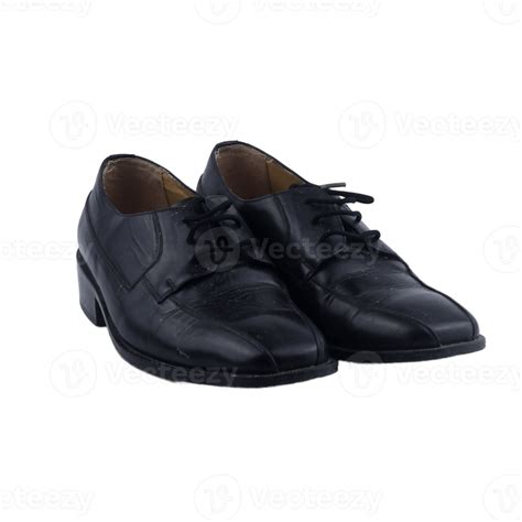 Classic Black Leather Shoes Isolated On A White Background 14020749 Png