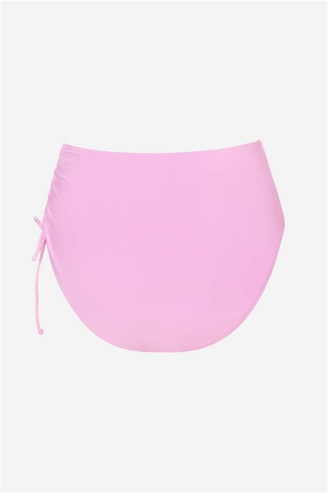 Ruched Drawstring Bralette High Waist Bikini Set