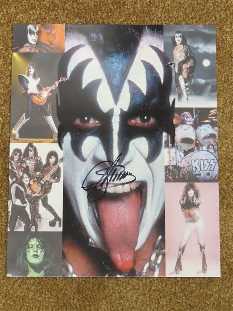 Kiss Official Gene Simmons Autographed Butterfields 8x10 Photo 2000 Ebay