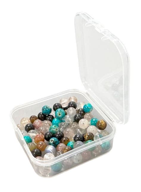 Boite De Rangement Perles En Plastique 5 5cm X12 Accessoires Bijoux