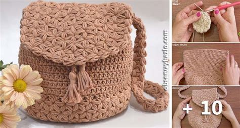 Como Tejer Un Hermoso Bolso A Punto Jazmín A Crochet Paso A Paso