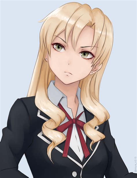 Pin De 8teen Em Oregairu Loira De Olhos Verdes Anime Meninas Menina