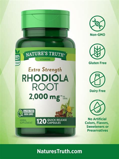 Rhodiola Rosea 2000 Mg Nature S Truth