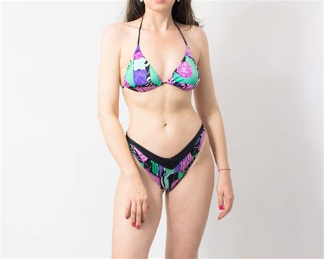 S Bikini Vintage Retro Two Piece Swimsuit Woman Si Gem