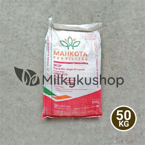 PUPUK MAHKOTA KCL MOP 50 KG KEMASAN PABRIK VIA CARGO Lazada Indonesia