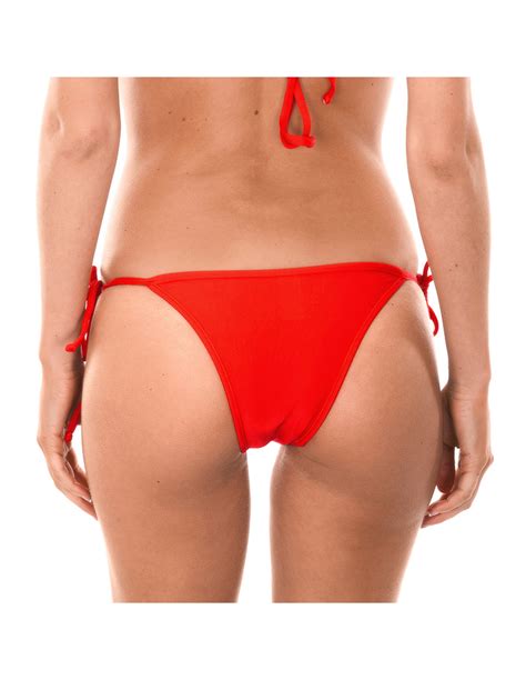 Tanga De Bain Rouge À Nouer Red Lacinho Marque Brazilian Bikini Shop