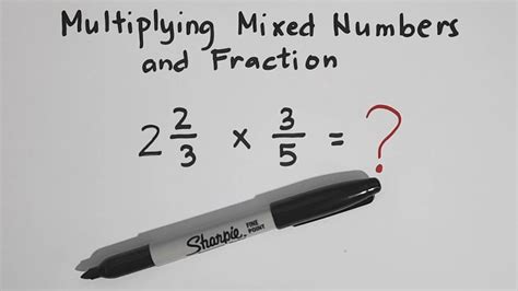 How To Multiply Mixed Numbers And Fraction Basic Math Review Youtube