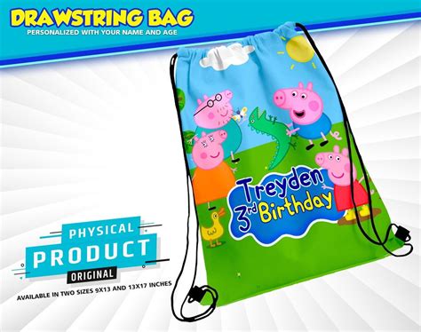 Peppa Pig Bag Custom Bookbag Personalized Backpacks Bookbags