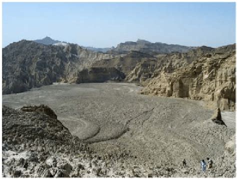 Giant Mud Flows On The Kandawari Mud Volcano In The Pakistani Makran