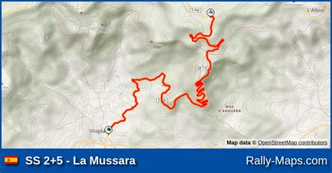 Mapa Harmonogram Profil Elewacji Os La Mussara Rally Costa