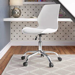 Modern White Task Office Chair | Small Desk Chairs | Wayfair