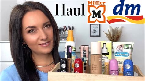 DM HAUL Müller Haul August 2023 Drogerie Neuheiten Desi YouTube