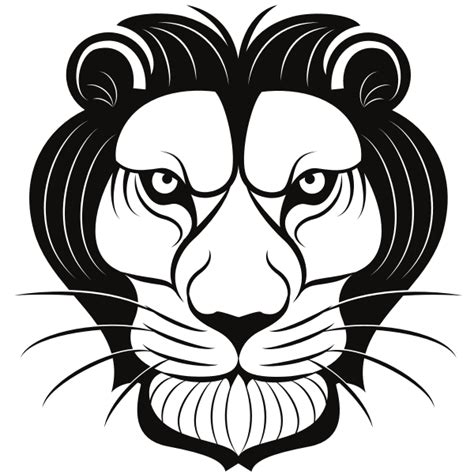 Lion Head Silhouette Png