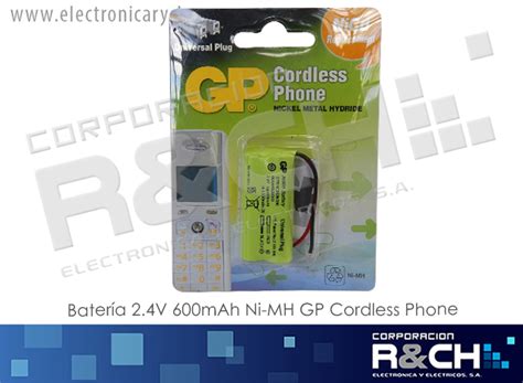 BT-T348 bateria 2.4V 600mAh Ni-MH GP Cordless Phone | Electronica R&CH