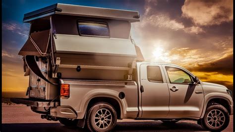 This Compact Truck Camper Expands Into A Cabin For Two Youtube