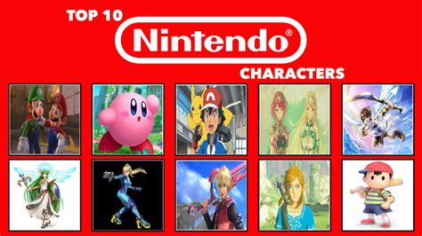 My Top 10 Nintendo Characters by NeonHeroAcademia03 on DeviantArt