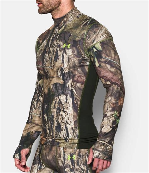 Mens Ua Coldgear® Armour Scent Control Mock Mossy Oak Open Country