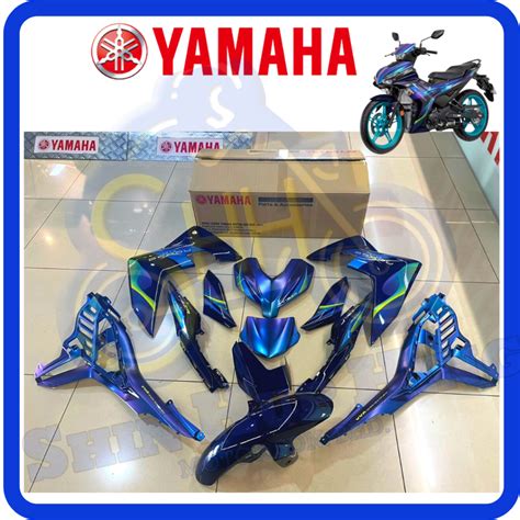 Yamaha Cover Set Body Set Y16 Original Motor Y16zr Doxou 60th With Graphic Sticker Ori Y16 White