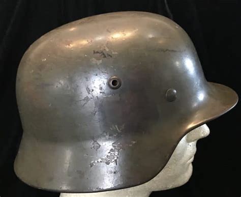 OUTSTANDING Original WWII German ARMY HEER M35 SINGLE DECAL HELMET