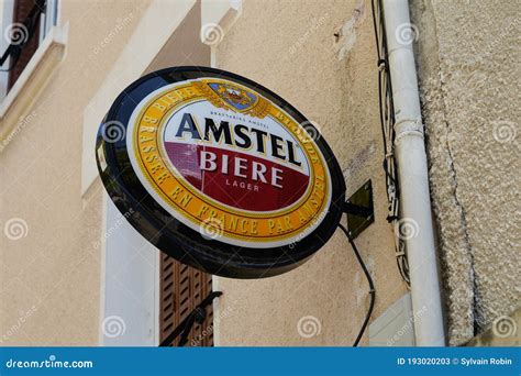 Bordeaux , Aquitaine / France - 08 04 2020 : Amstel Dutch Beer Sign and ...