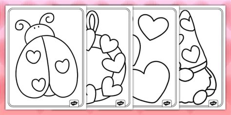 Cute Valentine S Day Coloring Pages Profesor Hizo Twinkl