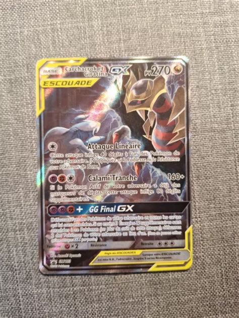 Carte Pok Mon Carchacrok Et Giratina Gx Sm Promo Soleil Lune