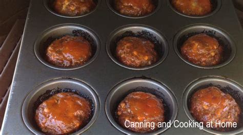 Honey Glazed Meatloaf Muffins Canning And Cooking At Home