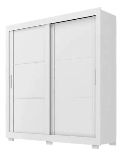 Ropero Zanzini Móveis Titanium 33992 color blanco de mdf mdp con 2