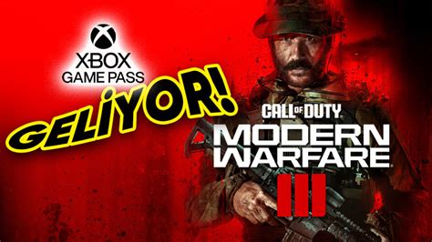 Call of Duty Modern Warfare 3 ün Xbox Game Pass e Geliyor Webtekno