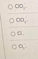 (Get Answer) - The chemical formula for the chlorite ion is.... The ...