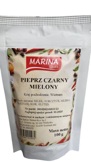 Pieprz Czarny Mielony G