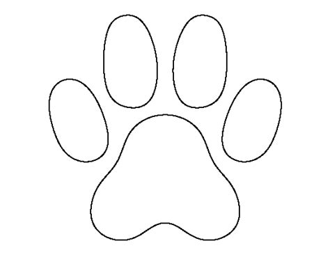 Printable Cat Paw Print Template