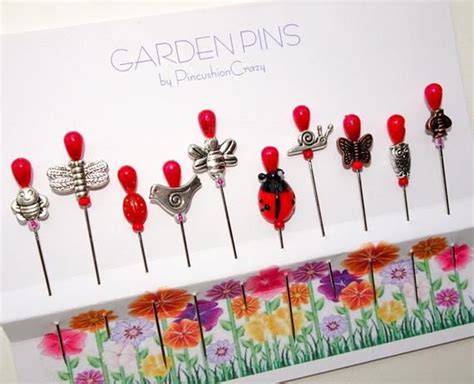 Garden Pins Embellishment Pins Decorative Pins Gift For Etsy Sewing