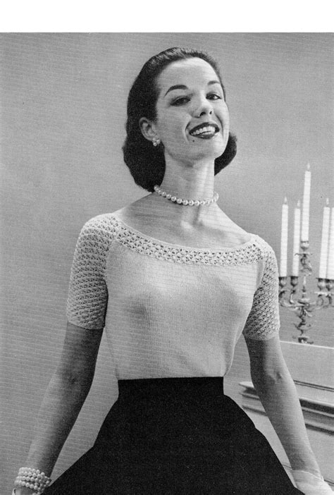 PDF Pattern Vintage 50s EVENING Blouse PATTERN 3 75 Via Etsy