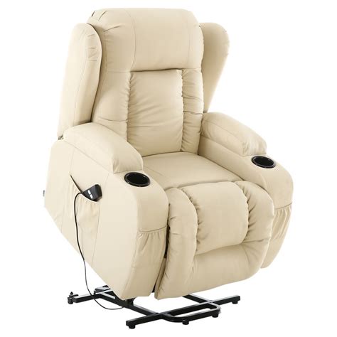 More4Homes CAESAR ELECTRIC RISE RECLINER MASSAGE HEAT ARMCHAIR SOFA