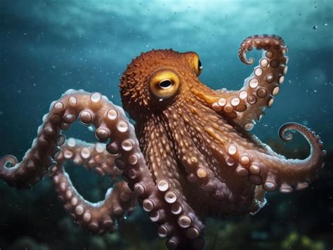 Premium AI Image | An Octopus underwater