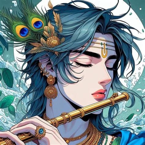 Pin on krishna in 2024 | Buddhist art drawing, God illustrations, Anime ...