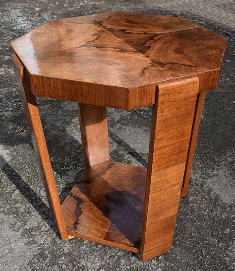 Art Deco Figured Walnut Occasional Table Antiques Atlas