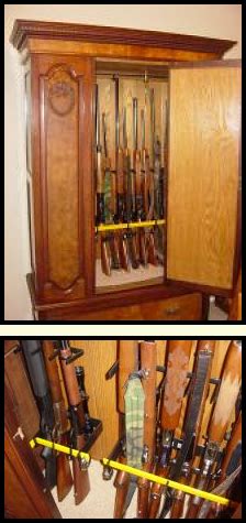 Locking Gun Racks: Vertical Wall Mountgun cabinet rack - www.LockingGunRacks.com : www ...