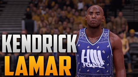 Nba 2k16 Kendrick Lamar Redblue Jersey And Court Tutorial Youtube