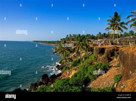 Varkala beach in Kerala, India, view from the cliff top Stock Photo - Alamy