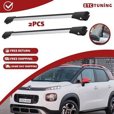 Cross Bars Roof Rack Silver Fit Citroen C Aircross Roof Bars