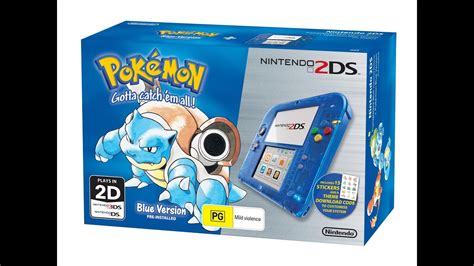 20th Anniversary Pokemon Blue Nintendo 2ds Unboxing Youtube